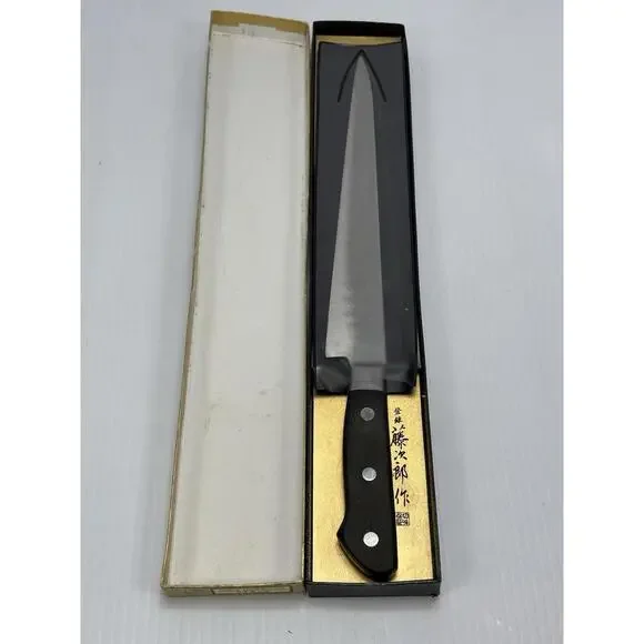 Used Japanese Chefs Knife 15 1/4” Long Tip To Handle End Swedish Steel - Picture 8 of 11